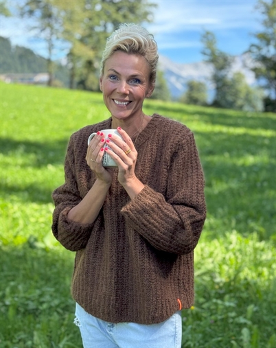 Lene Beier x Lind - LBKaffetid Strik - Brown